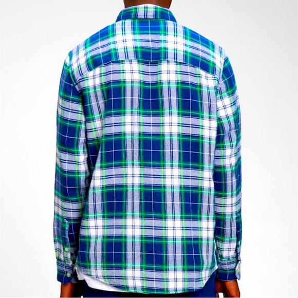 NEW GAP Plaid Shirt Long Sleeve Navy XL Men’s - Picture 2 of 16